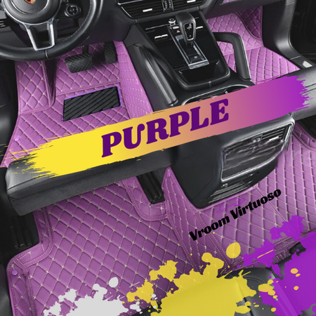 Purple Car Mats Set