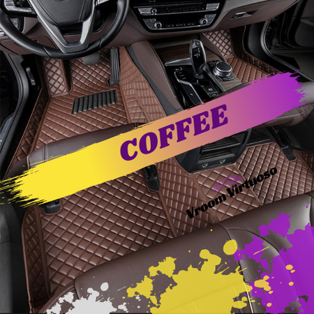 Coffee Luxury Custom Car Mats