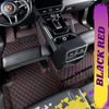 Black and Red Stitching Car Mats Set