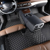 Black and White Stitching Car Mats Set