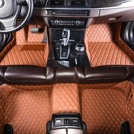 Brown Luxury Car Mats Set