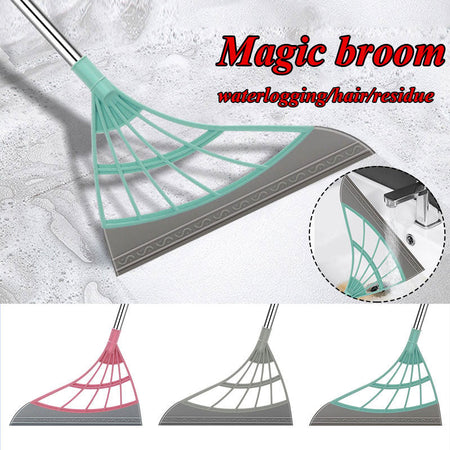 Magical Pressing Silicone Broom Sweeping Water & Dust