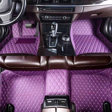 Purple Car Mats Set