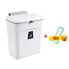 Multi-functional wall-mounted kitchen trash can