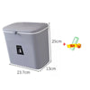 Multi-functional wall-mounted kitchen trash can