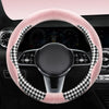 Winter Plush Steering Wheel Cover For Men And Women Universal 38CM Cute Cartoon Warm Non-Slip Winter Short Plush CarHandle Cover