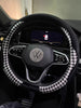 Winter Plush Steering Wheel Cover For Men And Women Universal 38CM Cute Cartoon Warm Non-Slip Winter Short Plush CarHandle Cover