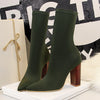 Women Boots Chunky Block heels